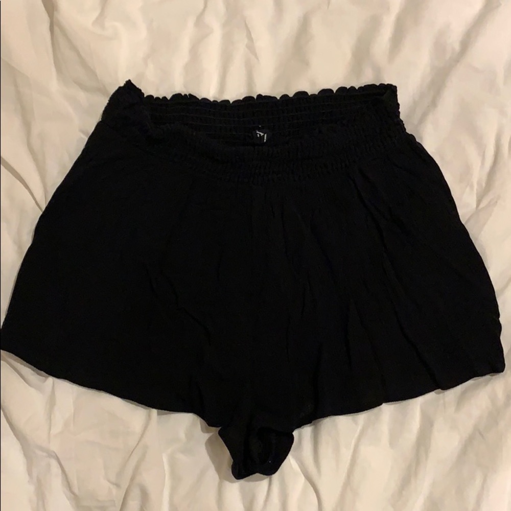 Black flowy shorts